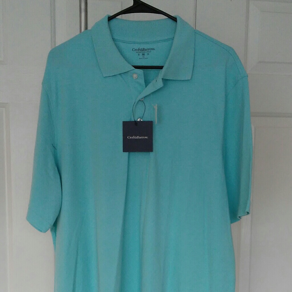Croft & Barrow Signature Polo Angel Blue Shirt